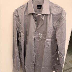 Van Heusen Men's Silver Dress Shirt